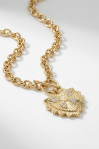 Stella + Gemma Heart Fob Necklace