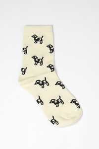 Stella + Gemma Dog Print Socks