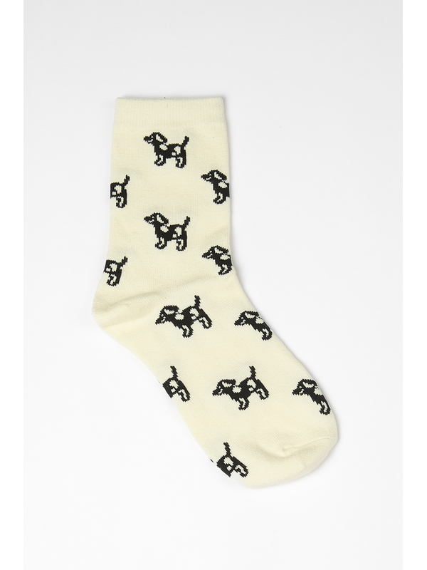 Stella + Gemma Dog Print Socks
