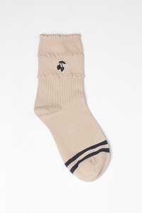 Stella + Gemma Cherry and Stripe Socks