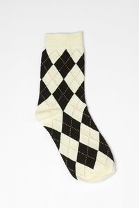 Stella + Gemma Argyle Print Sock