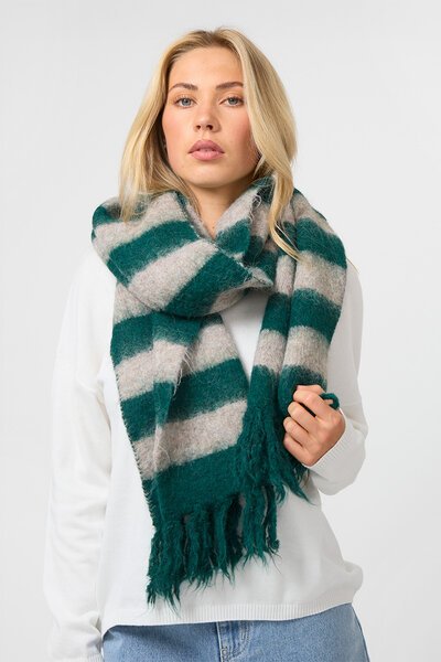 Stella + Gemma Stripe with Tassels Scarf-accessories-Hello Cyril.