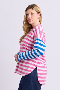 Elm Rouge Stripe Long Sleeve Tee