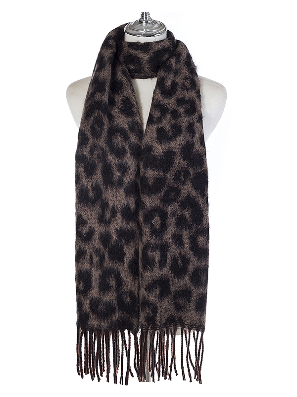 Ivys Leopard Winter Scarf