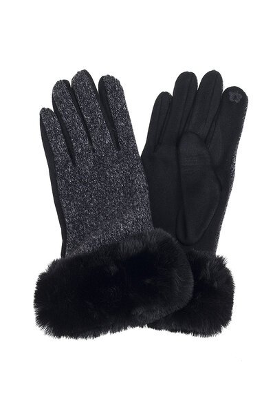 Ivys Fur Trim Gloves-accessories-Hello Cyril.