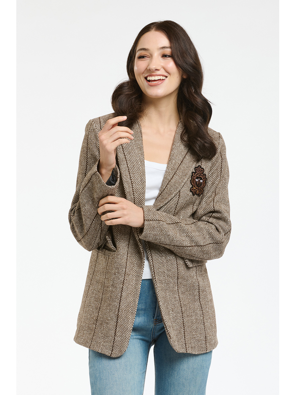 Urban Luxury Herrinbone Blazer