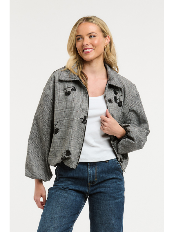 Urban Luxury Check Bomber