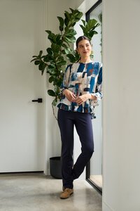 Esplanade Plain Pull on Slim Trousers