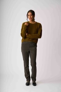 Esplanade Pull on Slim Check Trousers