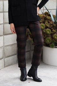 Esplanade Check Adjustable Cuff Trousers