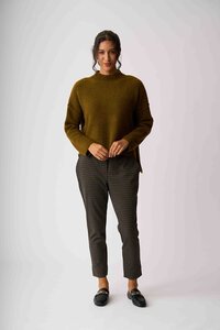 Esplanade Check Adjustable Cuff Trousers
