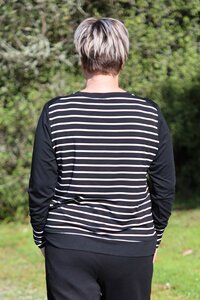 Foil Ace Of The Heart Stripe Cuff Top