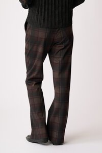 Esplanade Faux Front Check Trouser