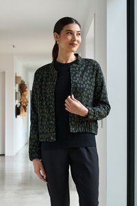 Esplanade Jacquard Knit Bomber