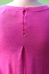 Foil Back Placket Swing Jumper