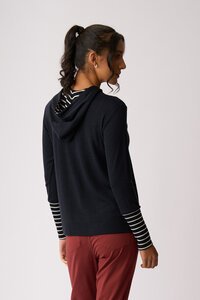 Foil Contrast Trim Hooded Jumper