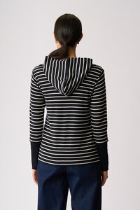 Foil Contrast Trim Hooded Jumper