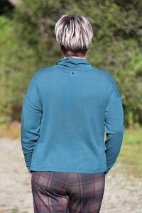 Foil Cowl Neck Merino Jumper