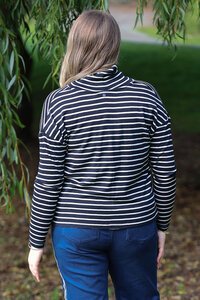 Foil Cowl Neck Merino Jumper