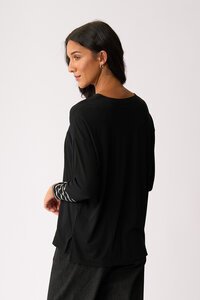 Foil Love Connection Blocked Stripe Top