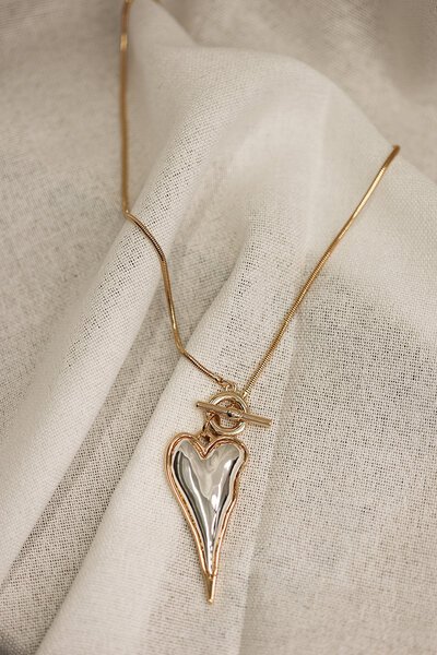 She Jewellery Statement Heart Necklace-accessories-Hello Cyril.