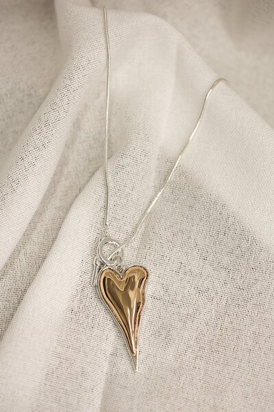 She Jewellery Statement Heart Necklace-accessories-Hello Cyril.