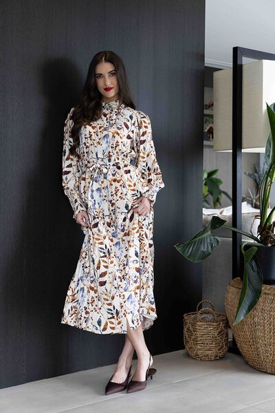 Seeking Lola Nutmeg Spring Je T'Aime Dress-10.4.26-Hello Cyril.