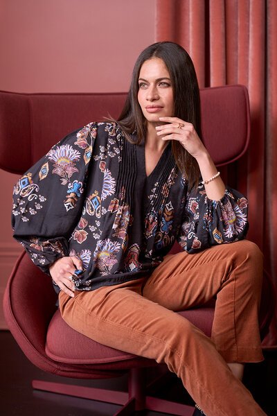 Loobies Story Gilded Lotus Blouse-shop-by-style-Hello Cyril.