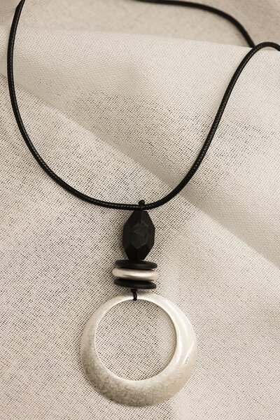 She Jewellery Mono Circle Necklace-accessories-Hello Cyril.