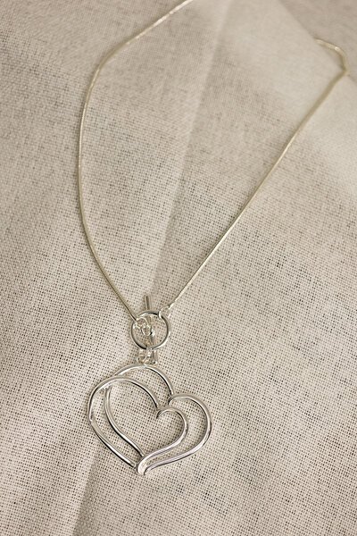 She Jewellery Open Heart Necklace-accessories-Hello Cyril.