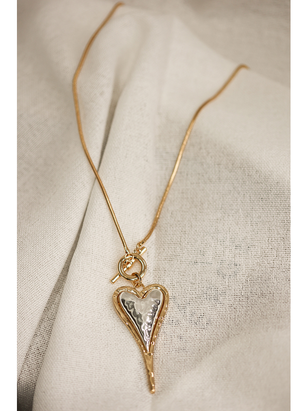 She Jewellery Sculpted Heart Necklace