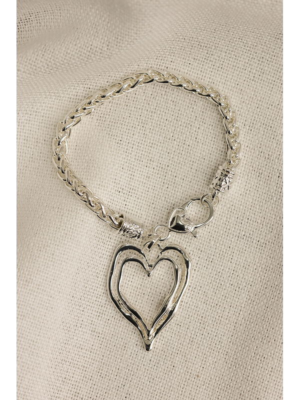 She Jewellery Lila Heart Bracelet