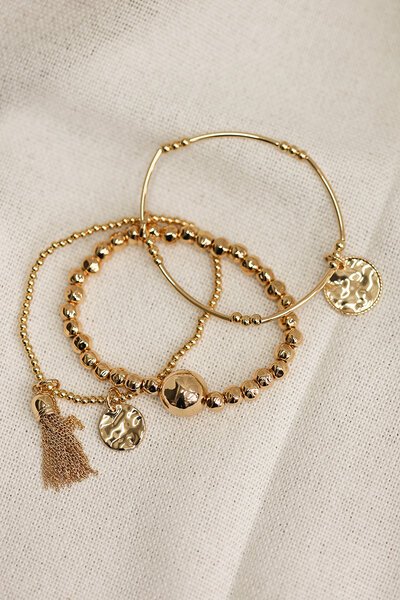 She Jewellery Charm Stack Bracelet-accessories-Hello Cyril.
