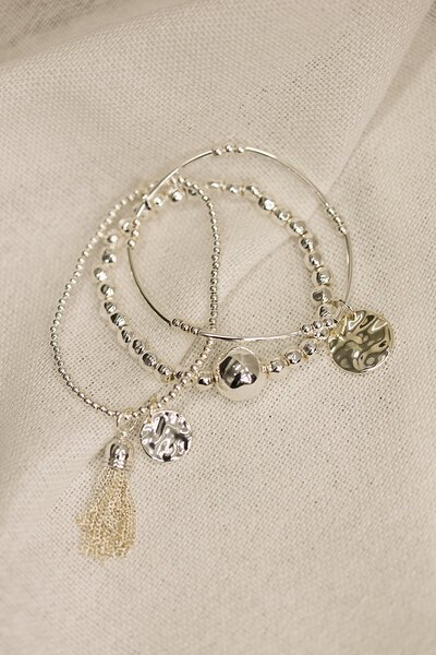 She Jewellery Charm Stack Bracelet-accessories-Hello Cyril.
