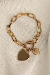 She Jewellery Heart Chain Bracelet