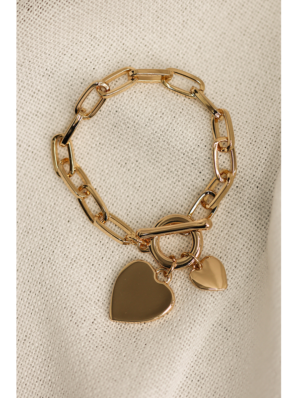 She Jewellery Heart Chain Bracelet