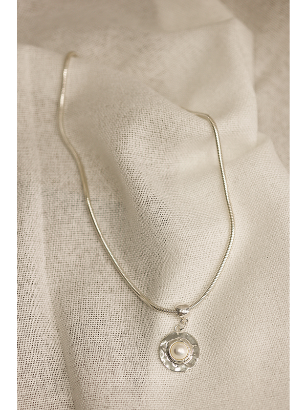 She Jewellery Pearl Disc Necklace