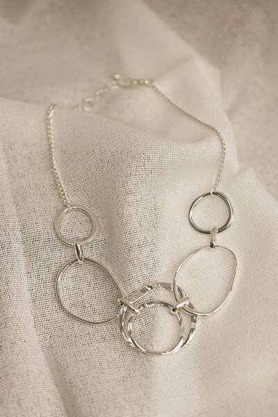 She Jewellery Linked Circle Necklace-accessories-Hello Cyril.