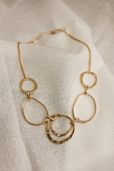 She Jewellery Linked Circle Necklace-accessories-Hello Cyril.