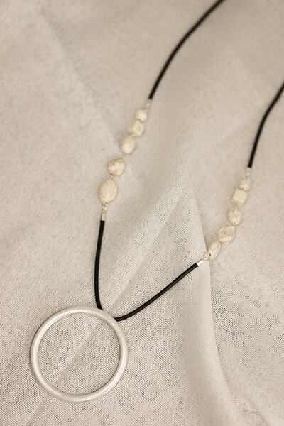 She Jewellery Ivory Halo Necklace-accessories-Hello Cyril.