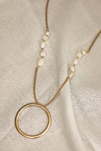 She Jewellery Ivory Halo Necklace