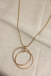She Jewellery Double Ring Necklace