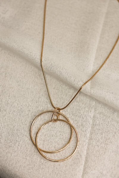 She Jewellery Double Ring Necklace-accessories-Hello Cyril.