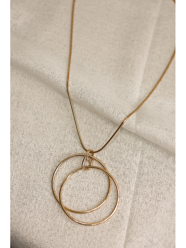 She Jewellery Double Ring Necklace