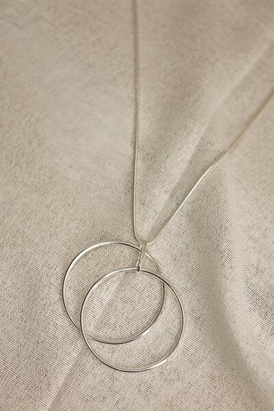 She Jewellery Double Ring Necklace-accessories-Hello Cyril.