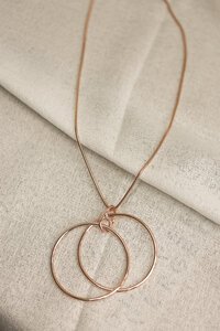 She Jewellery Double Ring Necklace