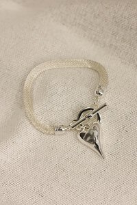 She Jewellery Mesh Heart Bracelet