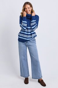 Elm Striped Roll Neck Sweater