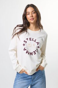 Stella + Gemma Classic Sweat Cream Burgandy Rotation 