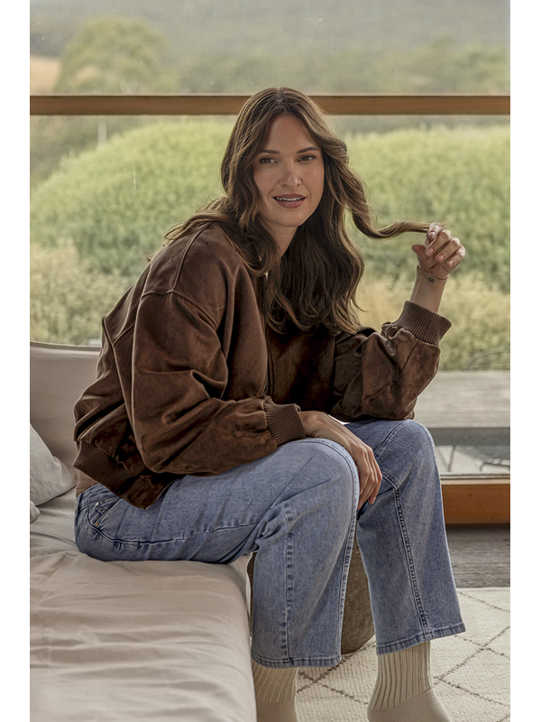 Foxwood Evie Suede Bomber